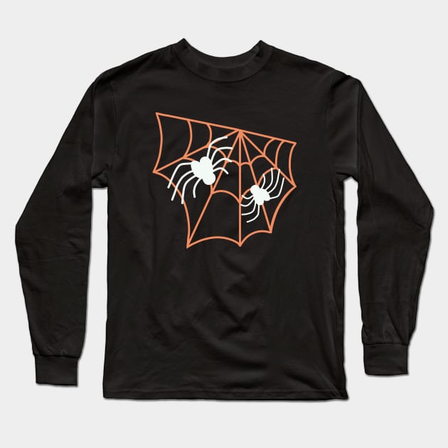 Spider Web Halloween Long Sleeve T-Shirt by DiegoCarvalho